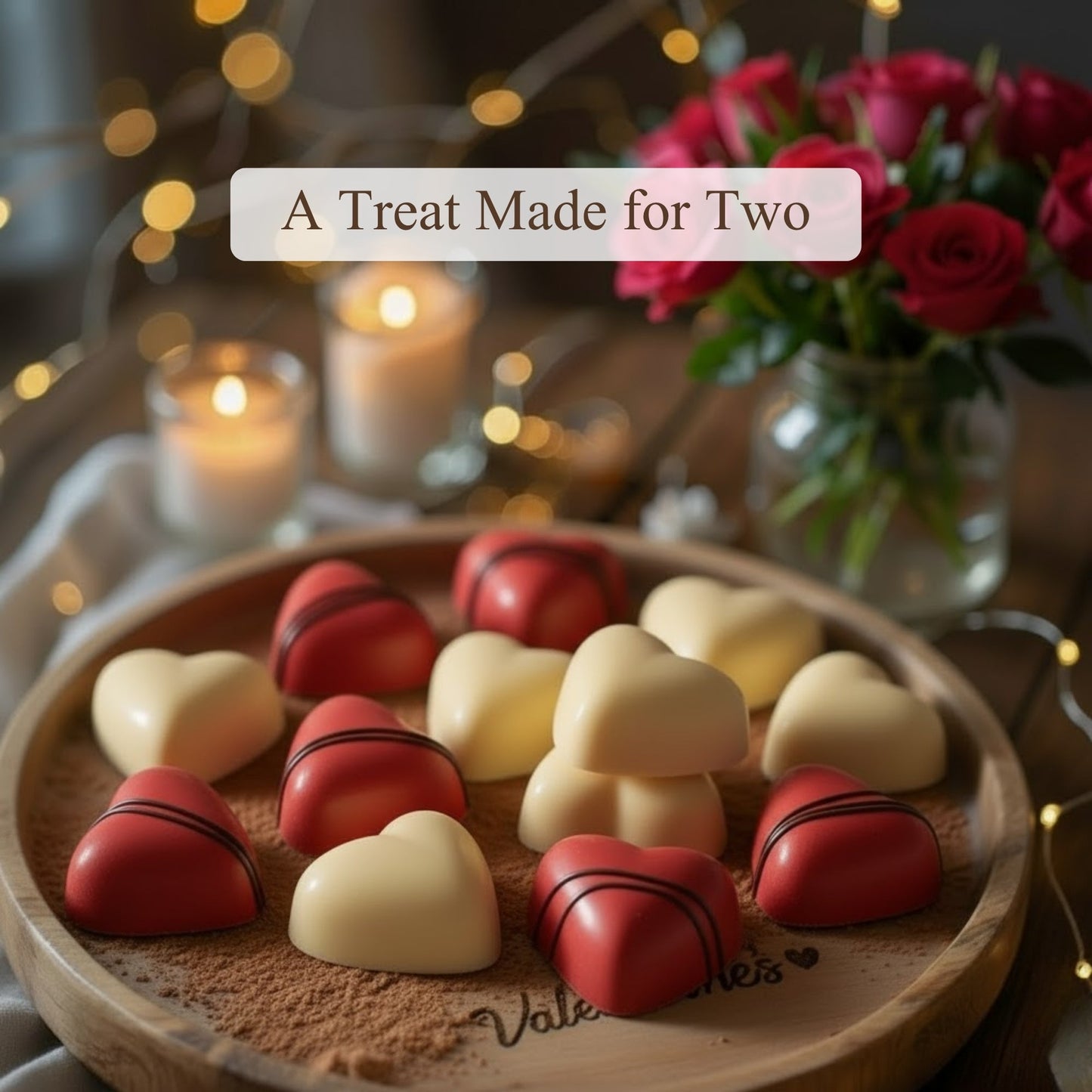 Andy Anand White Chocolate Heart Gift Box, 24 pc, 60% Cocoa – Gluten-Free, Silky Smooth, Valentine's Day, Anniversary & Special Gift - - Food & Beverages > Desserts & Sweets > Chocolate