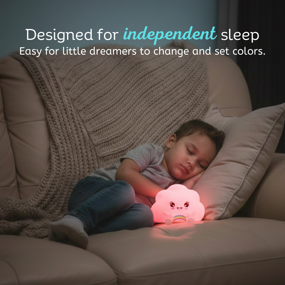 LumiPets® Kawaii Cloud - Children's Nursery Touch Night Light - - Item 0112