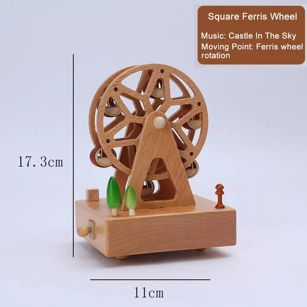 Wind Up Musical Box Wooden Music Box Wood Crafts