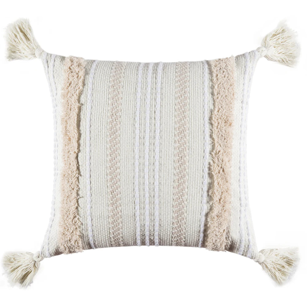 Macrame Cushion Covers With Tassels 18" Home Decorative