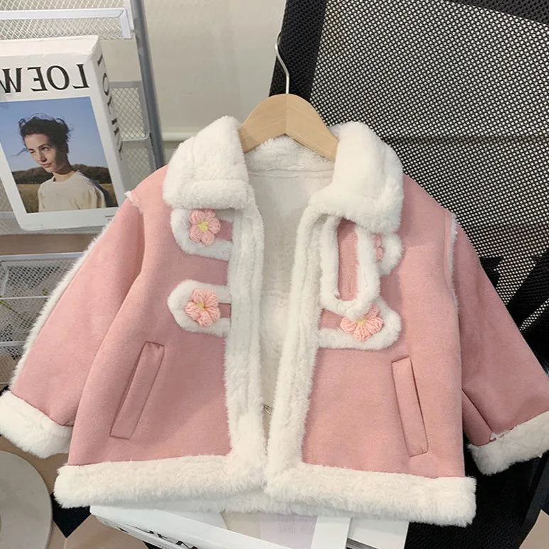 Girls Pink Winter Coat