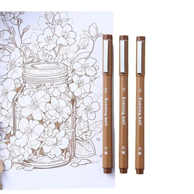 Brown Fine Liner Set