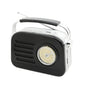 Wooden Vintage FM AM Portable Radio Retro Radio BT Radio Black