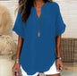 Women's Loose Ice Silk Shirt