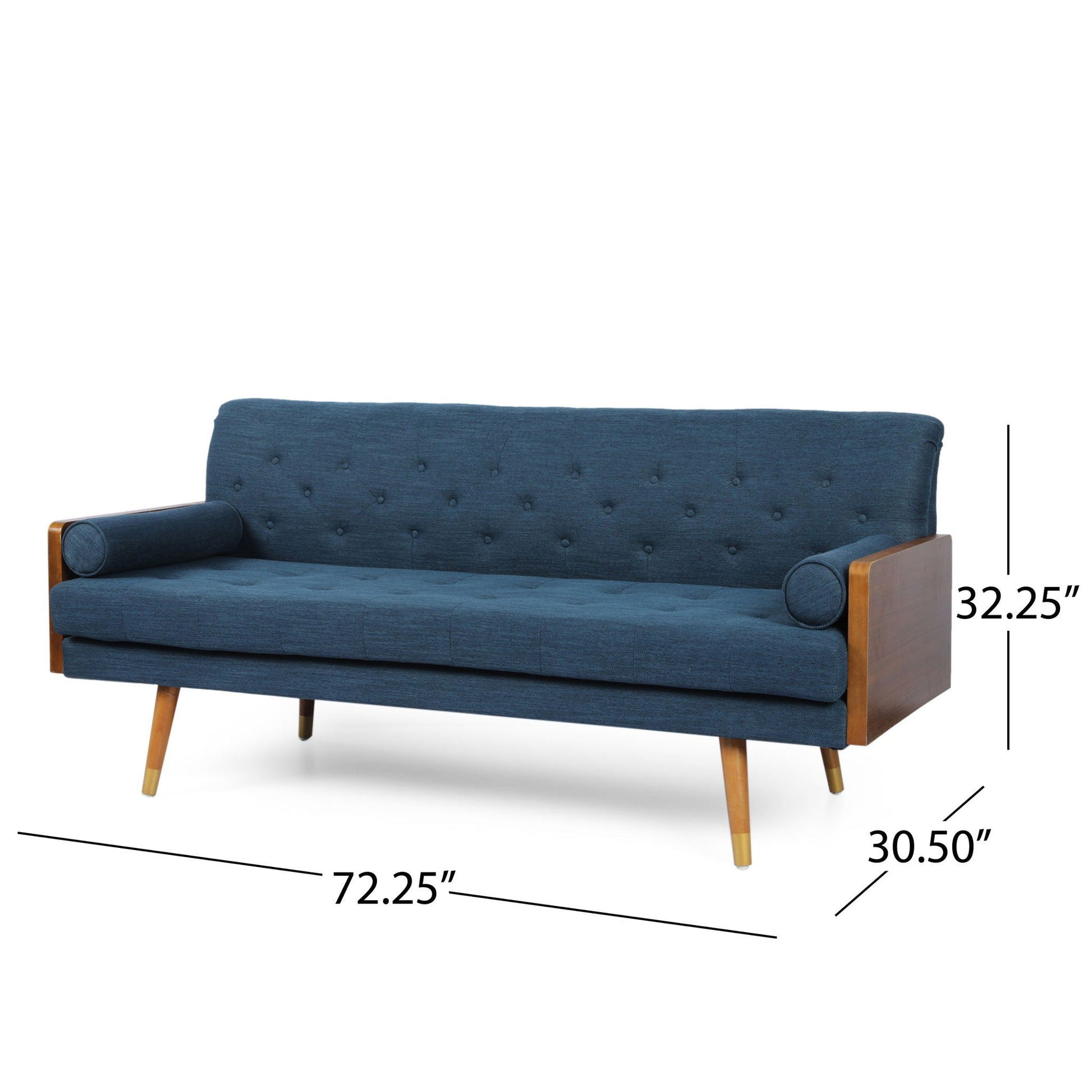 Aidan - Mid Century Modern Tufted Fabric Sofa- Unique Piece Furniture- {{Product type}}
