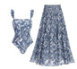 Alice Swimsuit with Skirt - Ruffle edge combo set - swimwear