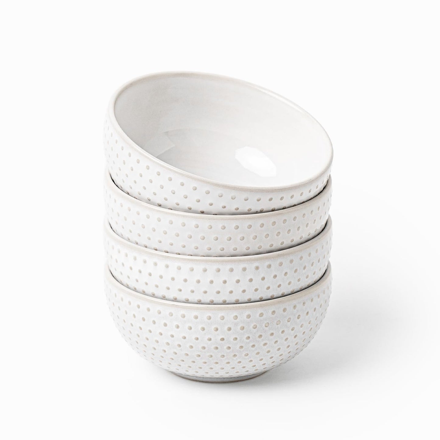 FOBENTA Household Ceramic Bowls - Microwave Safe Set of 4 - - bowl