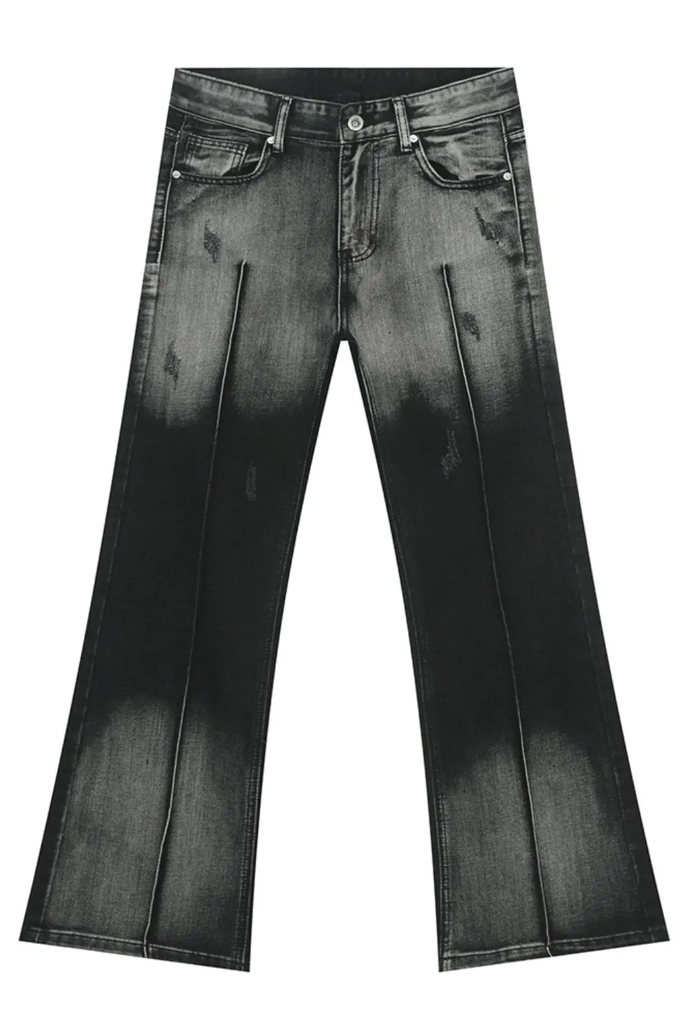 Pocketed High Waist Jeans - Dark -
