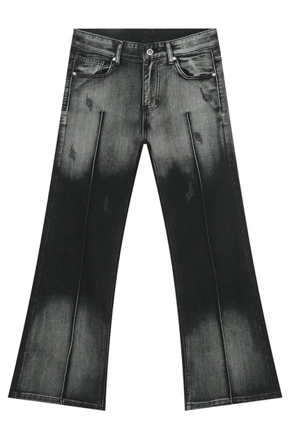 Pocketed High Waist Jeans - Dark -