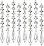 Glass Crystal Triangle Prism Bead Curtain 1string with 1 metre long Clear