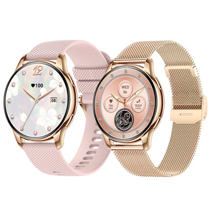 Smart Watch Ladies AMOLED Screen BT Call 300mAh