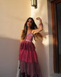 French Vintage Ruffle Hem Slip Dress - Color M - dress