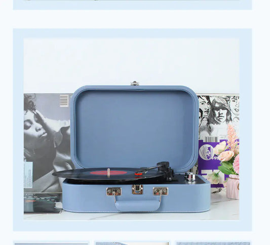 Bluetooth Vinyl Record Player & Speaker Home Decor Gift - Kia Day Design