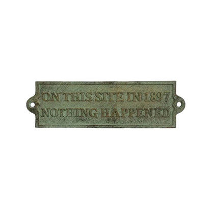 Antique Decorative Cast Iron Wall Plaque