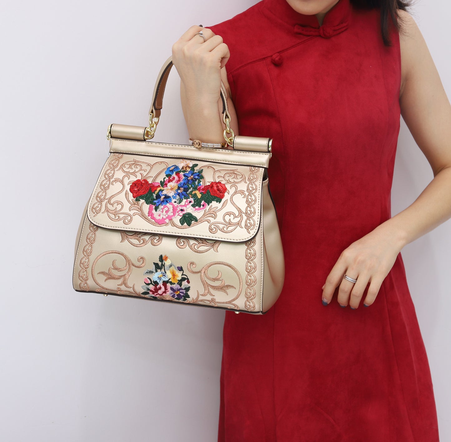 Daily Handbags for Women Embroidery Ladies Bags Female Bags