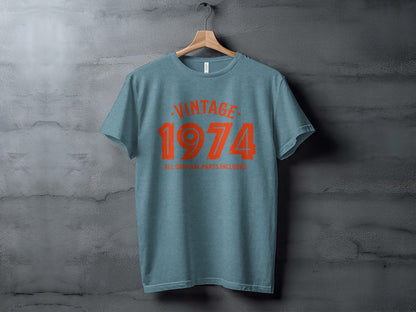 Vintage 1974 All Original Parts Included Birthday T-Shirt- Cloud 16 Clothing Co.- {{Product type}}