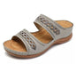 Open Toe Vintage Sandals - Grey 40 - sandals