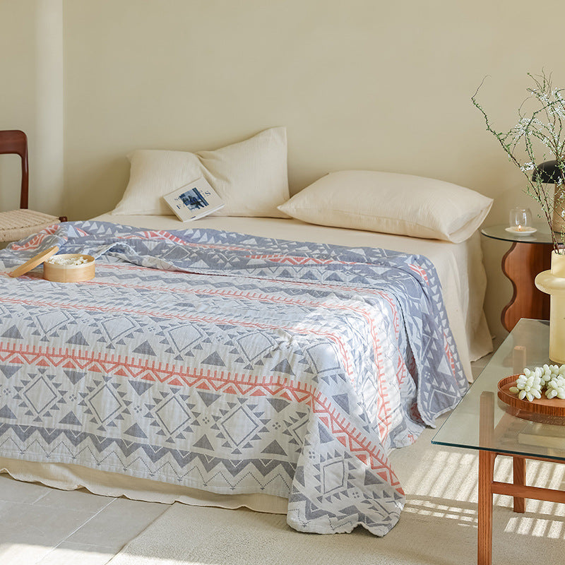 New Cotton Three-Layer Gauze Blanket for All Seasons - Lodi 150 x200cm (about 0.85kg) - blanket