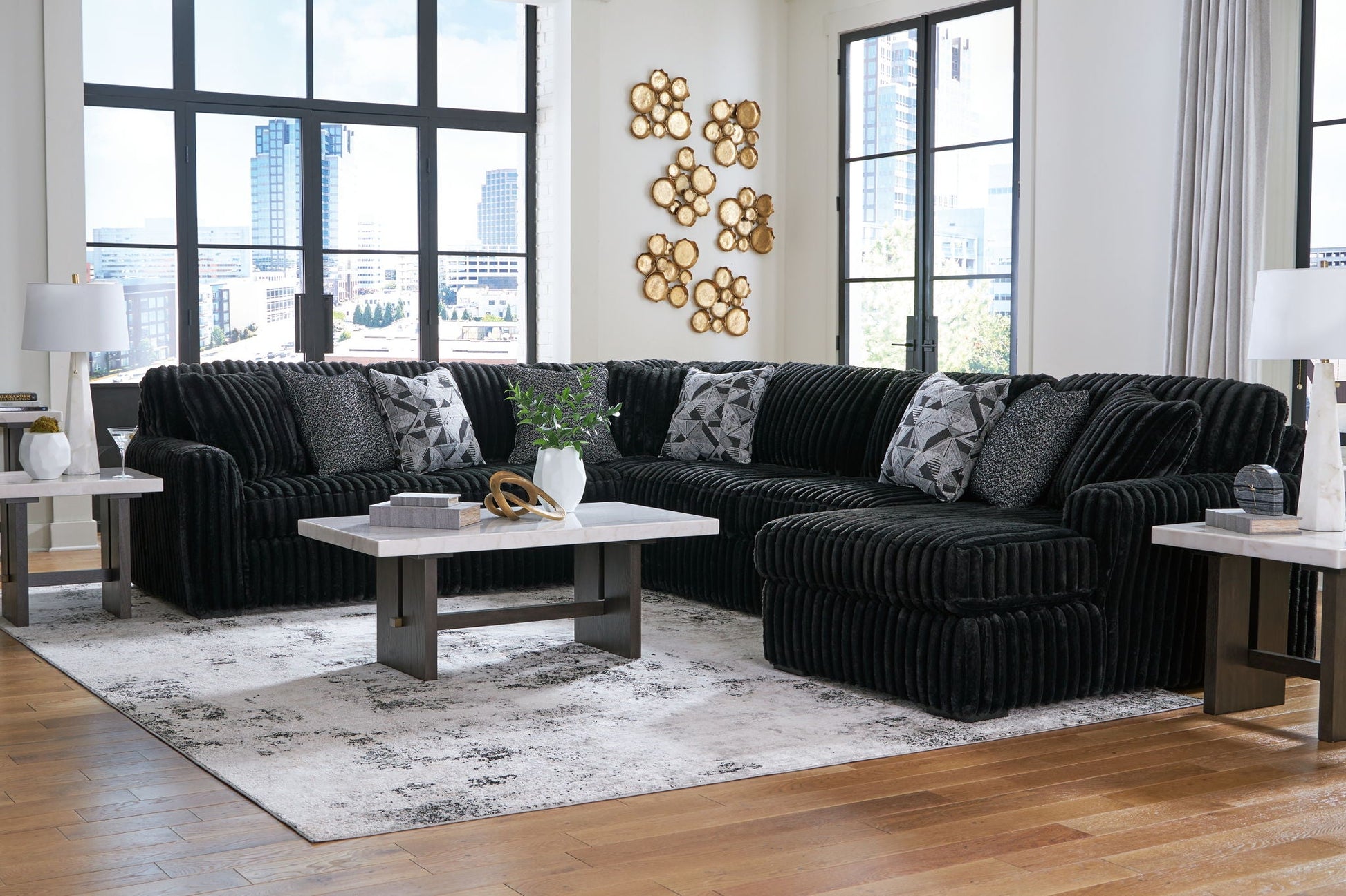 Midnight-Madness - Sectional - - Stationary Sectionals