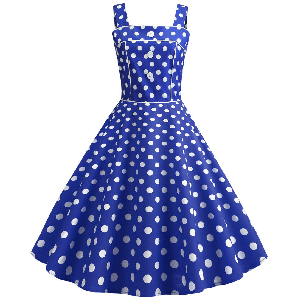 1950s Sleeveless Vintage Swing Dresses for Women