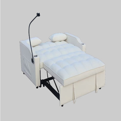 Modern Velvet Double Sofa Bed With Pull-out Bed 3-in-1 Convertible Sofa Bed - - sofa bed