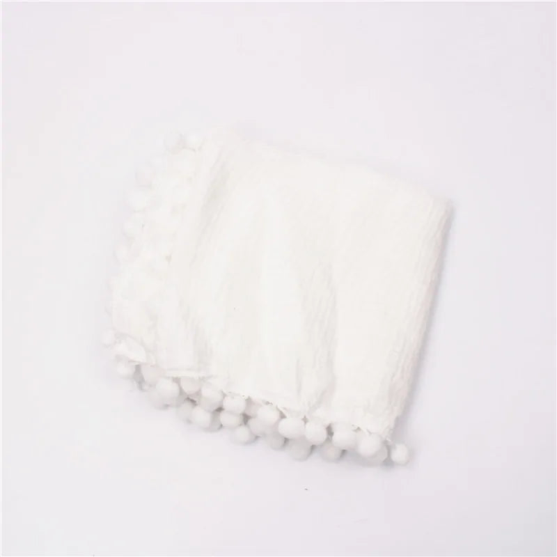 Organic Cotton Baby Tassel Blankets - Kia Day Design