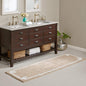 Evan Plush Cotton Bath Area Rug - Taupe Washable - Taupe 6' x 2' (Rectangular) - rug
