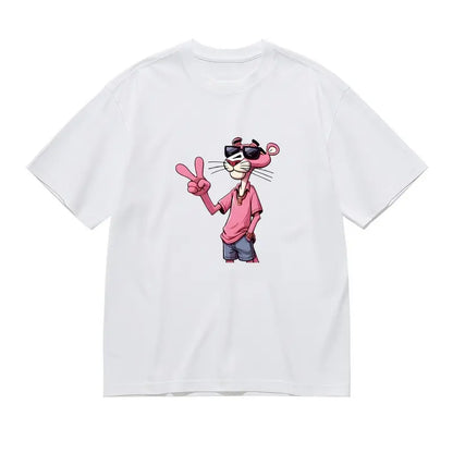 Pink Panther Women's Graphic T-Shirt - All-Season Fashion Top - - T-shirt