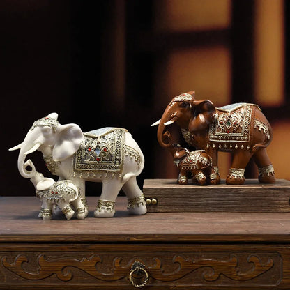 Home Decor Design Elephant Ceramic Animal Figure Statue