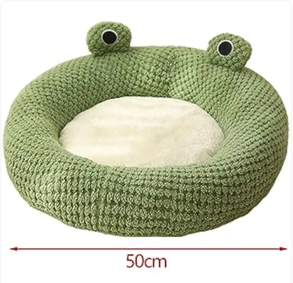 Frog-Shaped Pet Bed - - Pet bed