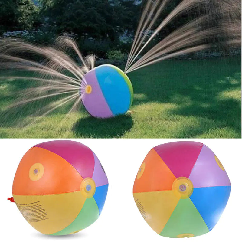 Inflatable Summer Water Sprinkler Ball for Outdoor Fun - - sprinkler toy