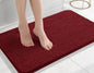Long Chenille Non-Slip Floor Mat - Dark Red 50X80 - rug