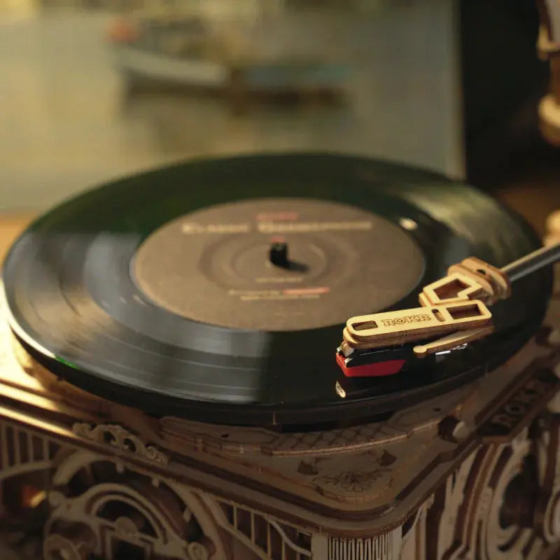 DIY Wooden Mechanical Phonograph Puzzle Kia Day Design