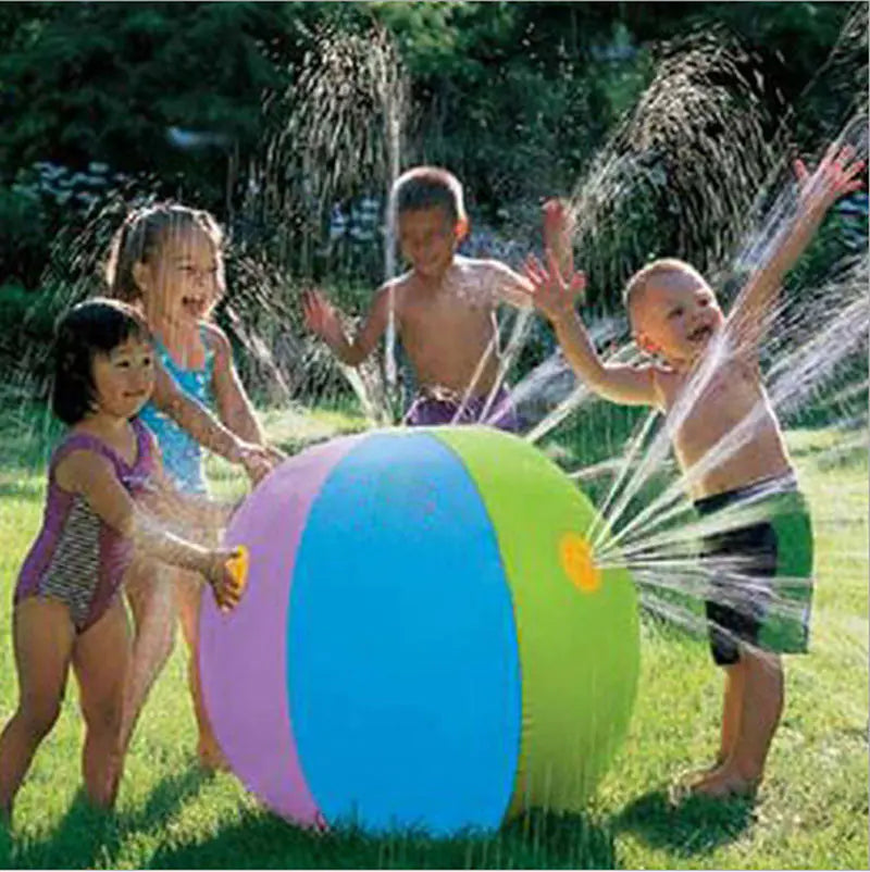 Inflatable Summer Water Sprinkler Ball for Outdoor Fun - - sprinkler toy