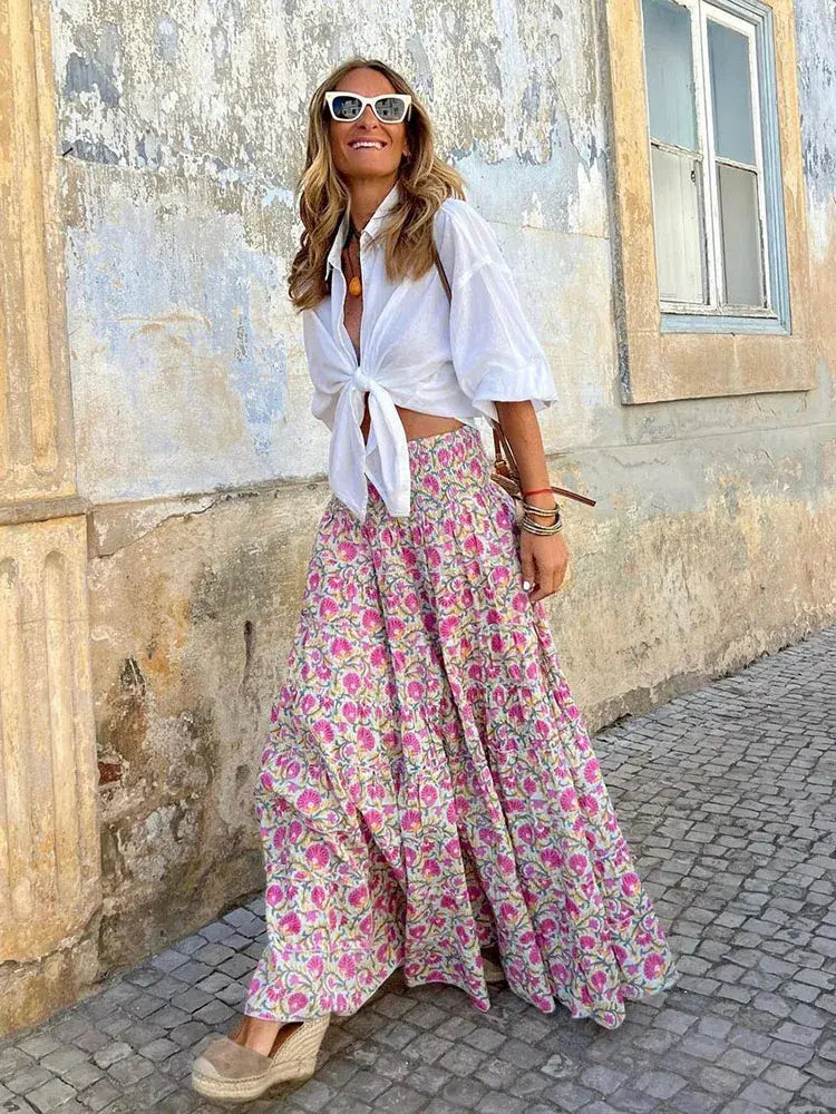 Casual All Match Boho Skirt