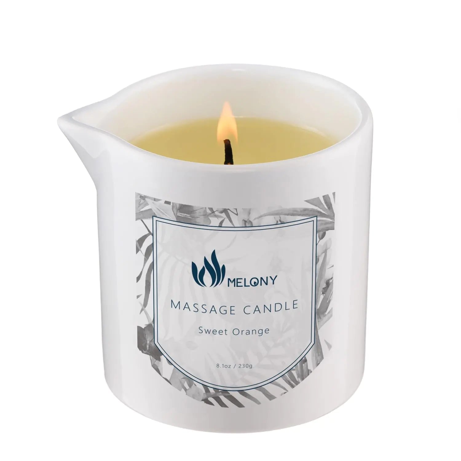 Sweet Orange MELONY Soy Body Massage Candle - - massage oil