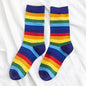 Rainbow Striped Stockings for Women - Kia Day Design