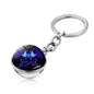 Zodiac Gemstone Double-Sided Glass Keychain - Gemini - keychain