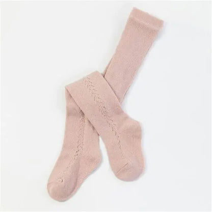 Solid Color Soft Knitted Baby Socks PInk Small