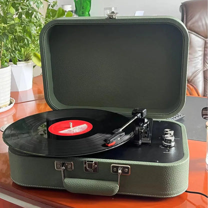 Bluetooth Vinyl Record Player & Speaker Home Decor Gift - Kia Day Design