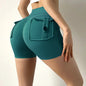 Women-s High-Waist Sport Shorts Dark Green Small