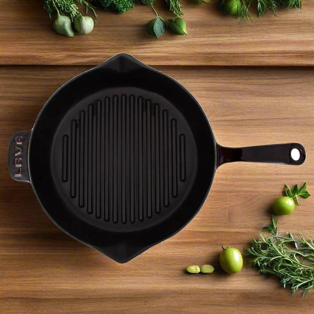 LAVA Premium Cast Iron Grill Pan