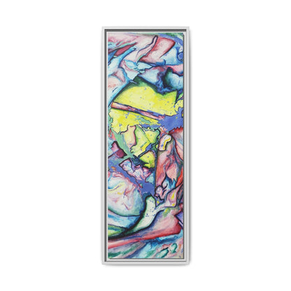 Alien Abstract Colorful Framed Canvas Art - Kia Day Design