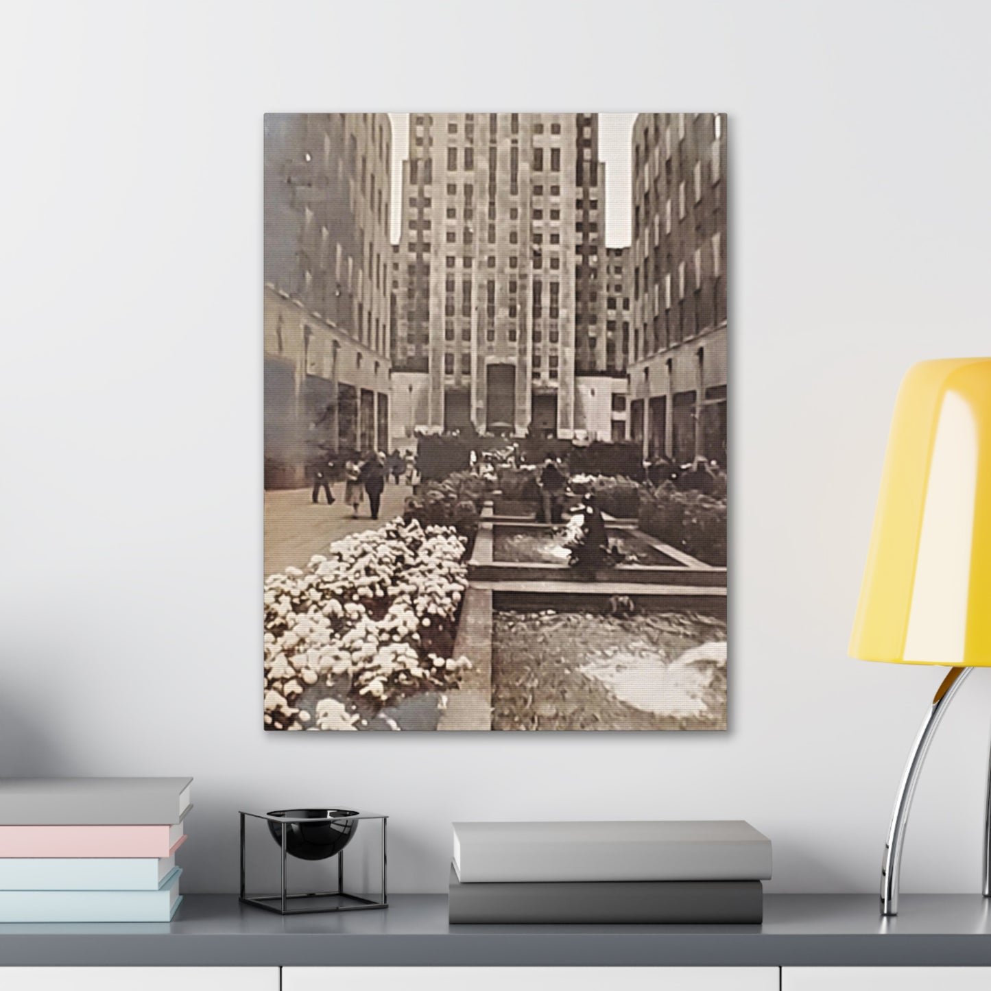 Rockefeller Plaza Canvas Gallery Wraps