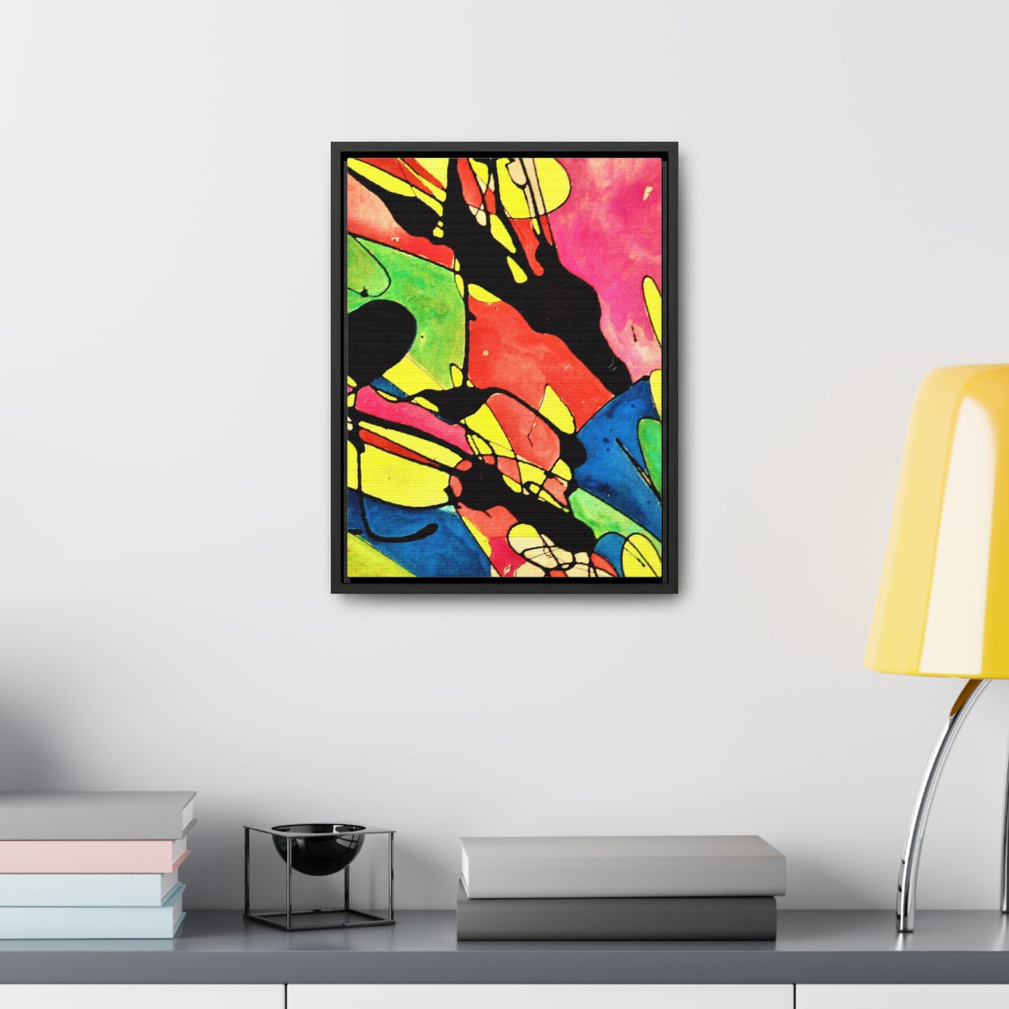 Exploding Earth Gallery Canvas Wraps, Vertical Frame