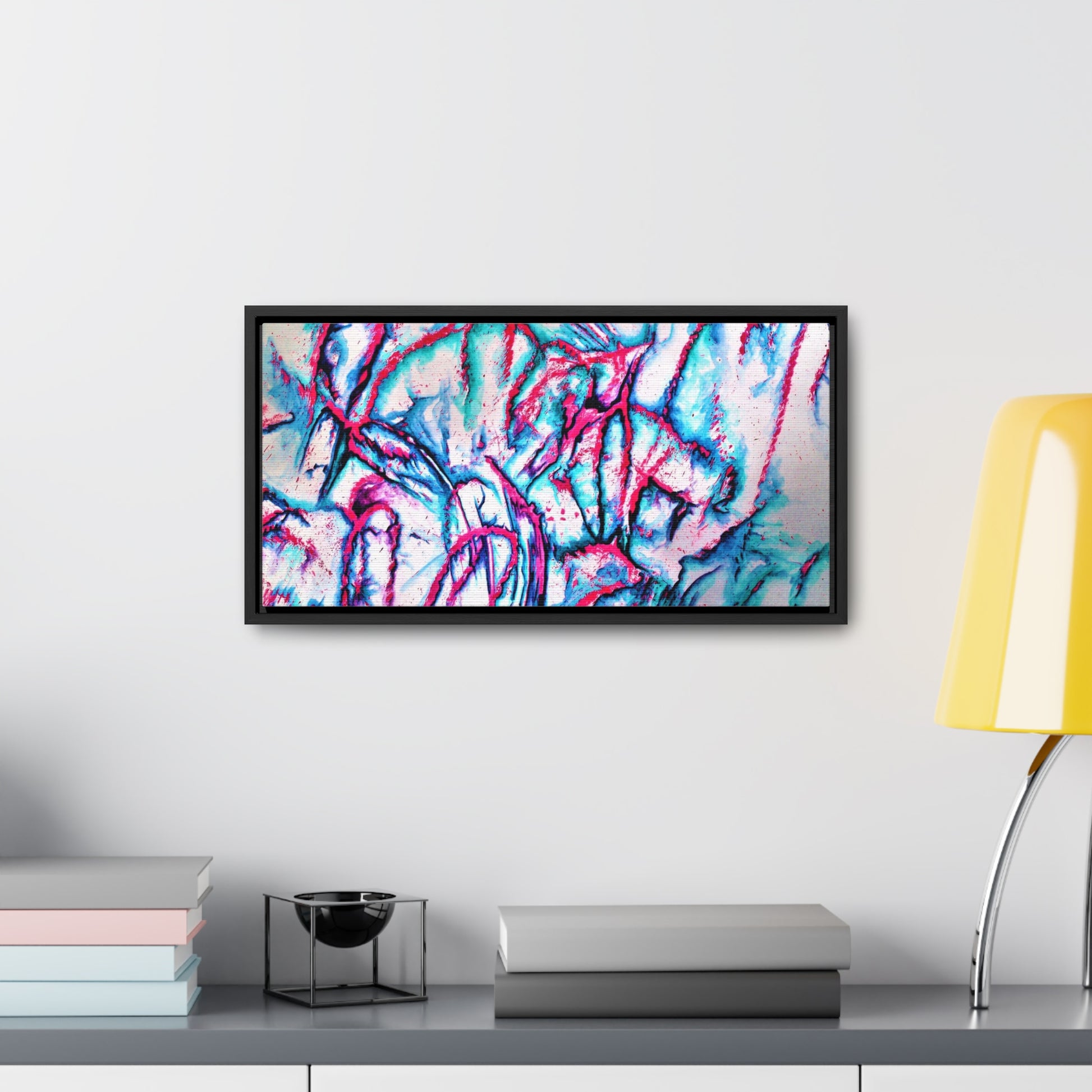 Pink Jellyfish Gallery Canvas Wraps, Horizontal Frame