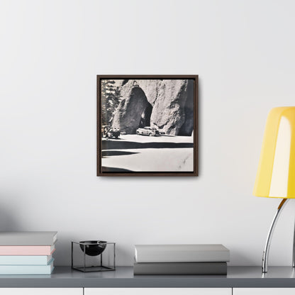 At the Needles Gallery Canvas Wraps Square Frame 12″ x 12″ Premium Gallery Wraps (1.25″) Walnut