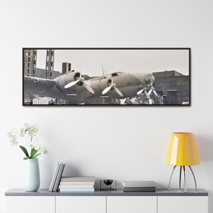 Boeing B-17 Bomber Gallery Canvas Wraps Horizontal Frame 60″ x 20″ Walnut 1.25"