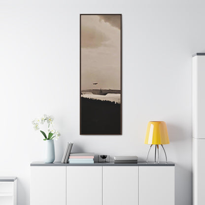 Navy Day New York October 27th 1945 Plane Gallery Canvas Wraps Vertical Frame 20″ x 60″ 1.25" Walnut