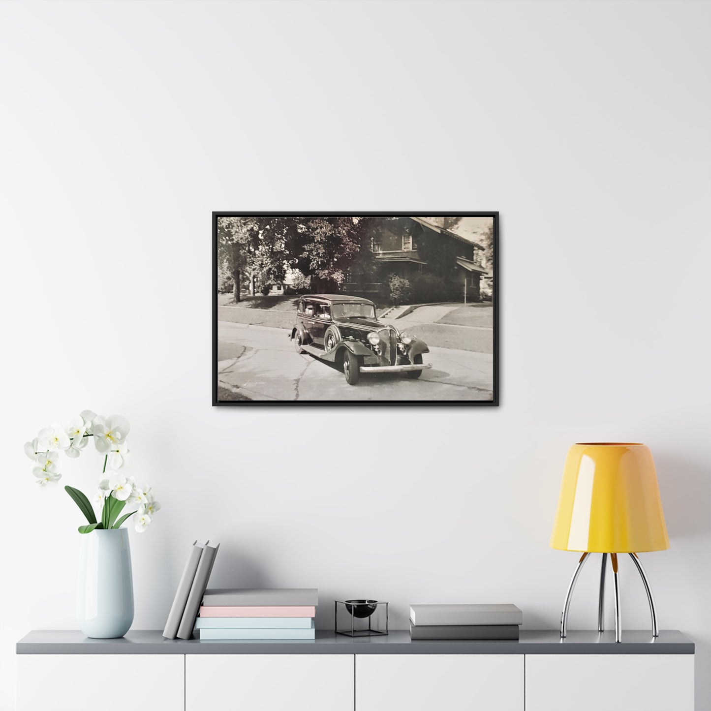 Classic Car Gallery Canvas Wraps, Horizontal Frame